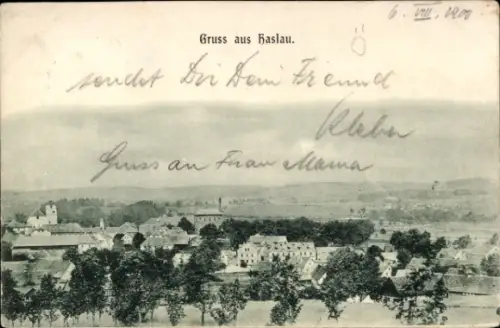 Ak Deutsch Haslau Niederösterreich, Gesamtansicht