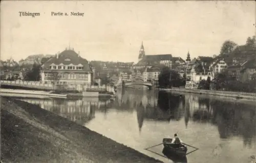 Ak Tübingen am Neckar, Stadt am Neckar