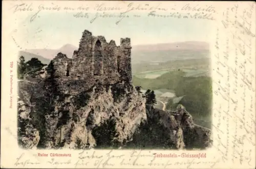 Ak Seebenstein Gleissenfeld Gleißenfeld Niederösterreich, Ruine Türkensturz