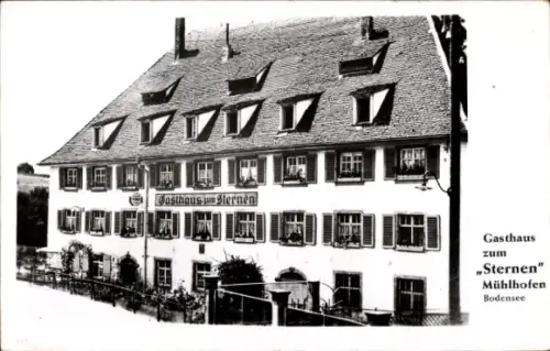 Ak Mühlhofen am Bodensee Baden, Gasthaus zum Sternen,  Bodensee
