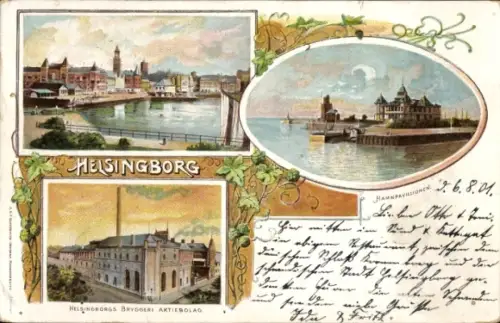 Litho Hälsingborg Helsingborg Schweden, Teilansichten, Bryggeri