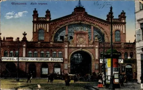 Ak Warszawa Warschau Polen, Markthalle