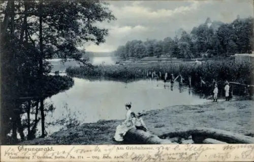 Ak Berlin Zehlendorf Wannsee, Am Griebnitzsee, Grunewald