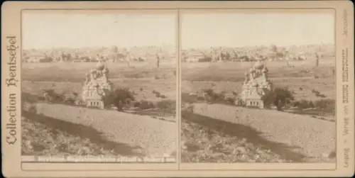 Stereo Foto Jerusalem Israel, Magdalenenkirche
