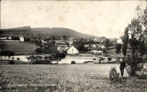 Ak Droužetice Drauschetitz Südböhmen, Gesamtansicht