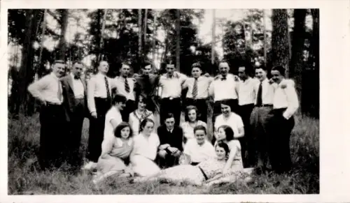 Foto Ak Orchester des Sternschen Konservatoriums, Dampferfahrt nach Grünheide, Gruppenbild