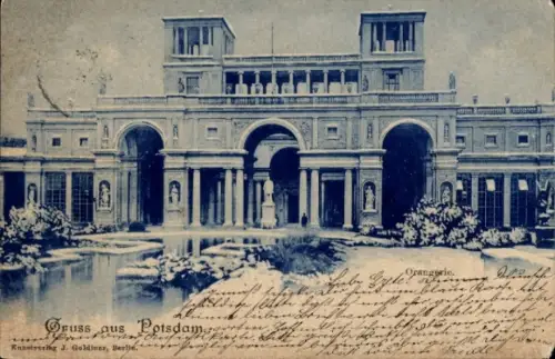 Ak Potsdam Sanssouci, Orangerie, Vorderansicht