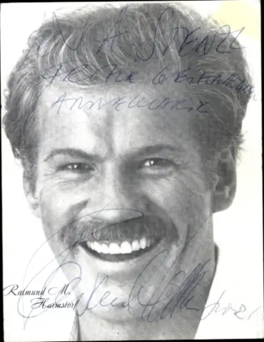 Ak Schauspieler Raimund M. Harmstorf, Portrait, Autogramm