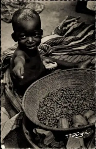 CPA Tiagba Côte d'Ivoire, Le Petit Marchand de Cacahuètes