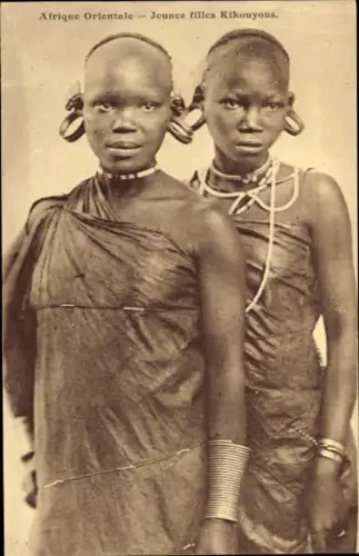 CPA Soudan Français Mali, Jeune filles Kikouyous