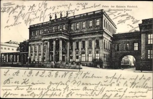 Ak Berlin Mitte, Kronprinzliches Palais
