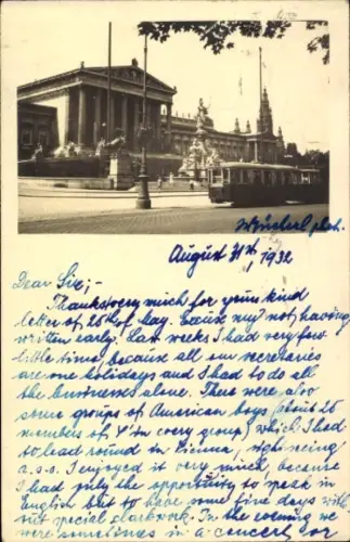 Foto Ak Wien, Parlament