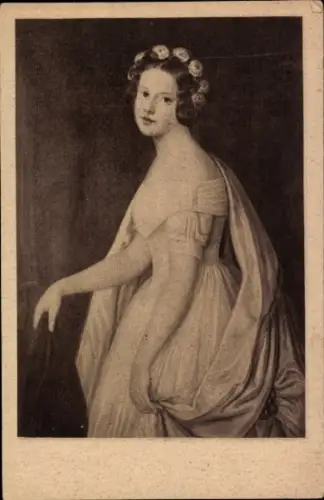 Künstler Ak Seidler, Luise, Alma von Goethe, Portrait