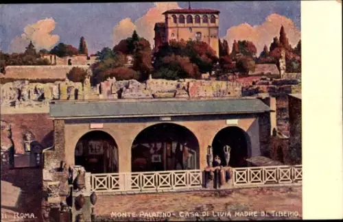 Ak Roma Rom Lazio, Monte Palatino, Casa di Livia