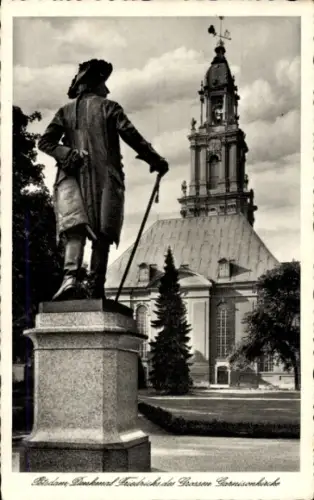 Ak Potsdam, Denkmal Friedrich des Großen, Garnisonkirche
