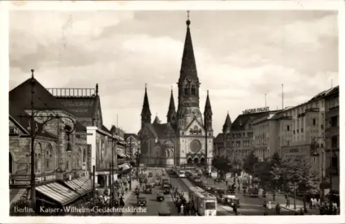 Ak Berlin Charlottenburg, Kaiser Wilhelm Gedächtniskirche