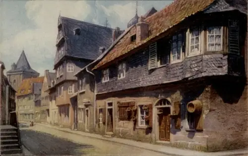 Ak Meisenheim am Glan Pfalz, Altertümliche Häuser, Unterstraße