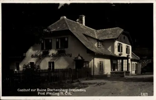 Ak Dreistetten Markt Piesting Niederösterreich, Gasthof zur Ruine Starhemberg