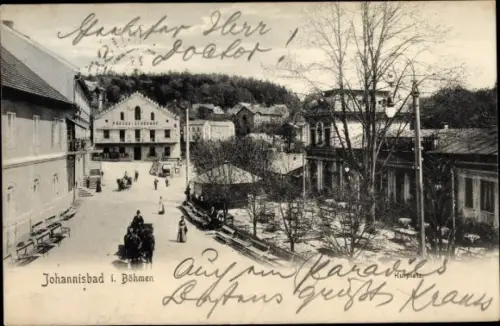 Ak Janské Lázně Johannisbad Region Königgrätz, Kurplatz
