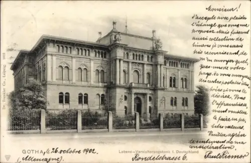 Ak Gotha in Thüringen, Lebensversicherungsbank für Deutschland