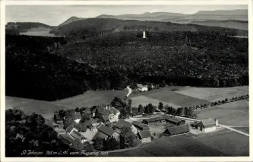 Ak St. Johann Schwäbische Alb Württemberg, Luftaufnahme