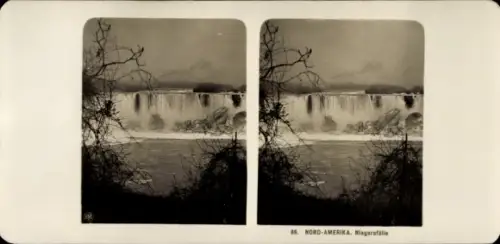 Stereo Foto Niagara Falls New York USA, Gesamtansicht