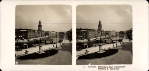 Stereo Foto Göteborg Schweden, Südliche Hafenstraße