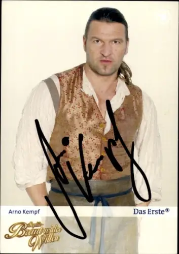 Autogrammkarte Schauspieler Arno Kempf, Portrait, Autogramm