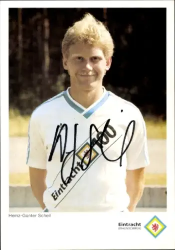 Autogrammkarte Fußballer Heinz Günter Schell, Eintracht Braunschweig, Autogramm