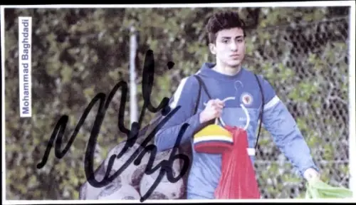 Autogrammkarte Fußballer Mohammad Baghdadi, Eintracht Braunschweig, Autogramm