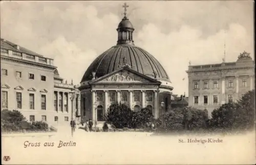 Ak Berlin Mitte, St. Hedwigs-Kirche