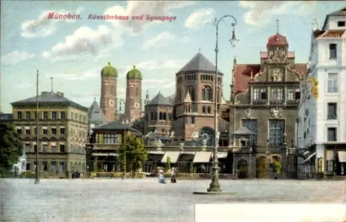 Judaika Ak München, Künstlerhaus, Synagoge