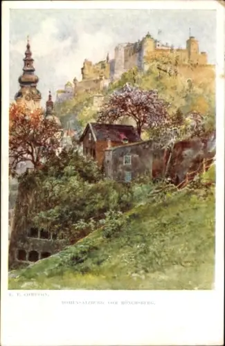 Künstler Ak Compton, Edward Theodore, Salzburg in Österreich, Festung Hohensalzburg