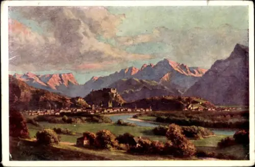 Künstler Ak Salzburg in Österreich, Gesamtansicht
