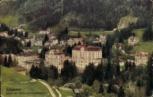 Ak Bad Gastein Badgastein in Salzburg,  Landschaft, Schwarzerberganlagen, Farbige Naturaufnahme