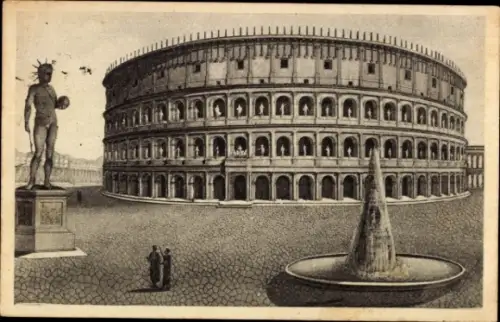 Ak Roma Rom Lazio, Colosseo