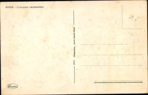 Ak Roma Rom Lazio, Colosseo