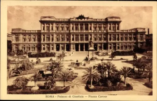 Ak Roma Rom Lazio, Palazzo di Giustizia, Piazza Cavour