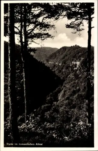 Ak Albtal St. Blasien im Schwarzwald, Partie im romantischen  Tunnel, Bäume, Landschaft
