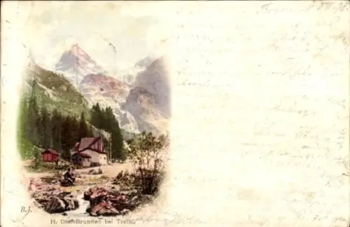 Ak Trafoi Südtirol, Die Brunnen