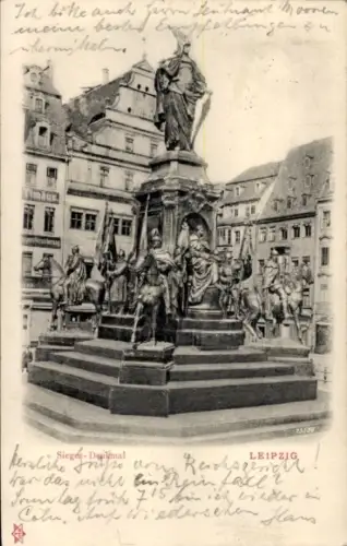 Relief Ak Leipzig, Sieges-Denkmal