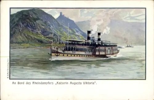 Ak Köln-Düsseldorfer-Rhein-Dampfschifffahrt, Dampfer