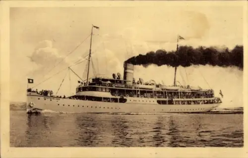 Ak Luxusdampfer Deutschland, Swinemünder Dampfschiffahrts-A.-G., Ökonomie Otto Maak