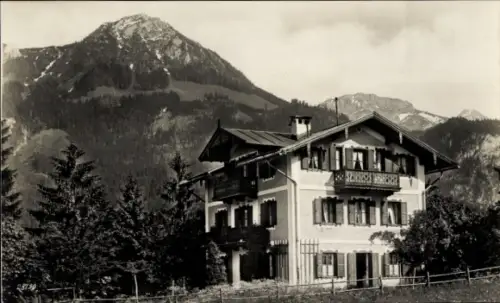 Ak Schönau am Königssee Oberbayern, Pension Warteck
