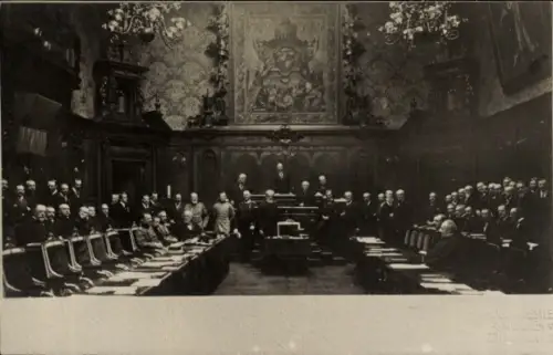 Foto Ak München, Königreich Bayern, Sitzung der Kammer der Reichsräte, Prinz Alfons von Bayern