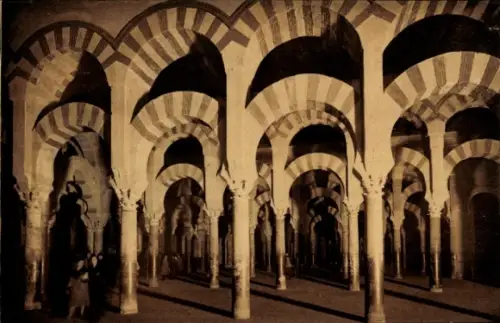 Ak Córdoba Andalusien Spanien, Moschee, Säulen, Bögen,   Architektur