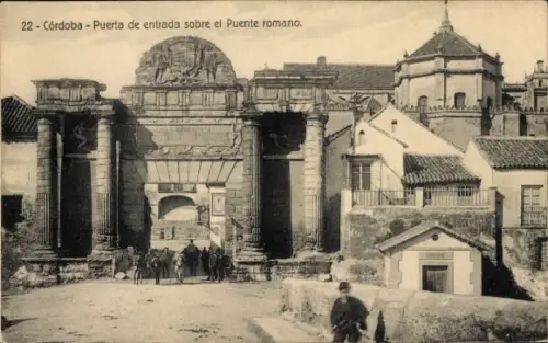 Ak Córdoba Argentinien,  Puerta de entrada, Puente romano,  Architektur