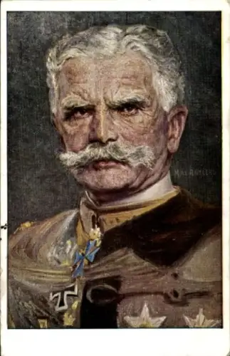 Künstler Ak Generalfeldmarschall August von Mackensen, Portrait, Orden