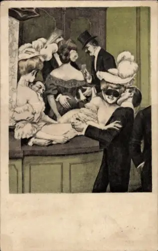 Künstler Ak Erotik, Liebespaare, Simplicissimus