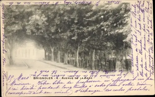 Ak Brignoles Var, Avenue de la Gare
